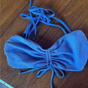 Frankie’s Bikini- Indigo Bandeau top- Size Largre